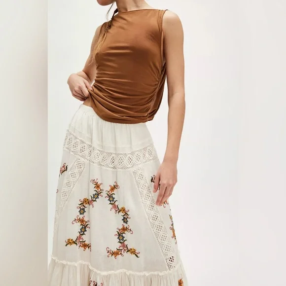 NWT Free People Paradiso Maxi Skirt - Picture 3 of 4
